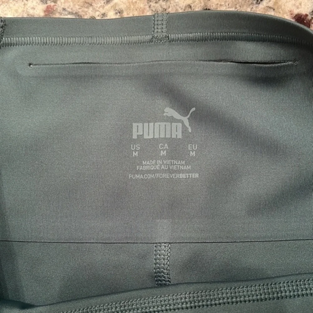 Puma HR Training Green Leggings with pockets Medium - Picture 7 of 8